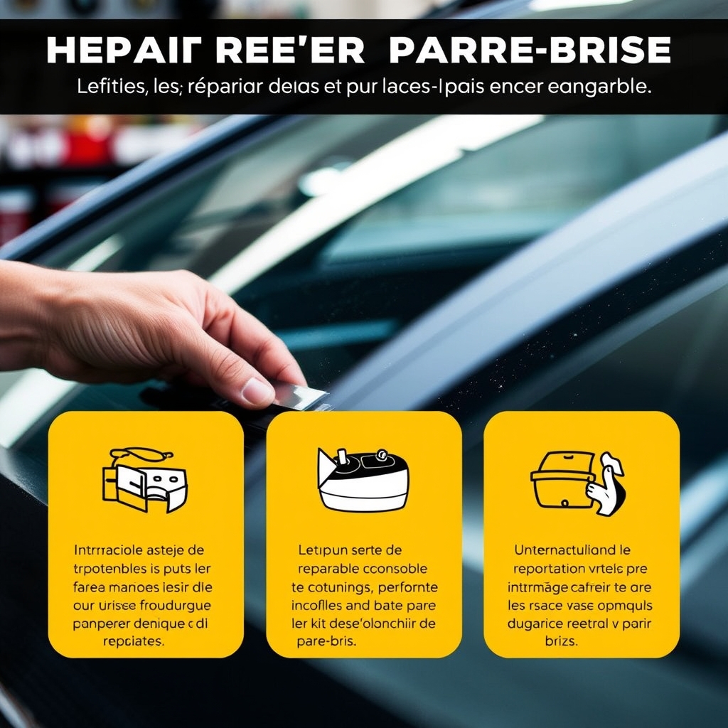 Étapes pour réparer le pare-brise avec un kit de réparation · Les différentes marques de kit de réparation de pare-brise